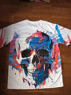 Shirt met Doodskop Print, Overige kleuren, Onbekend, Maat 48/50 (M), Ophalen of Verzenden