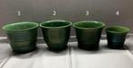 bloempotten plantenpot, prachtig, vintage groen o.a Adco pot, Ophalen of Verzenden, Gebruikt