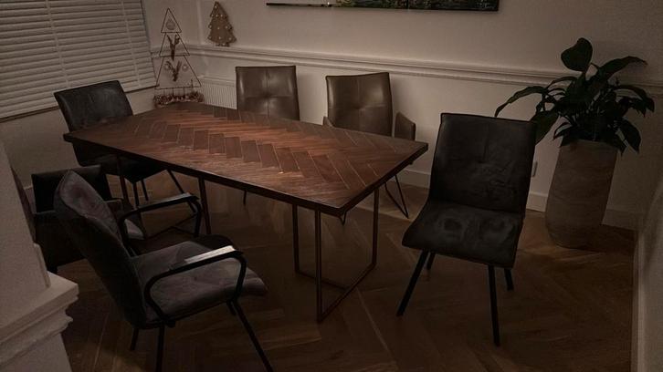 Dutchbone Class set (eettafel/salontafel/tv-meubel), Huis en Inrichting, Tafels | Salontafels, Zo goed als nieuw, Minder dan 50 cm