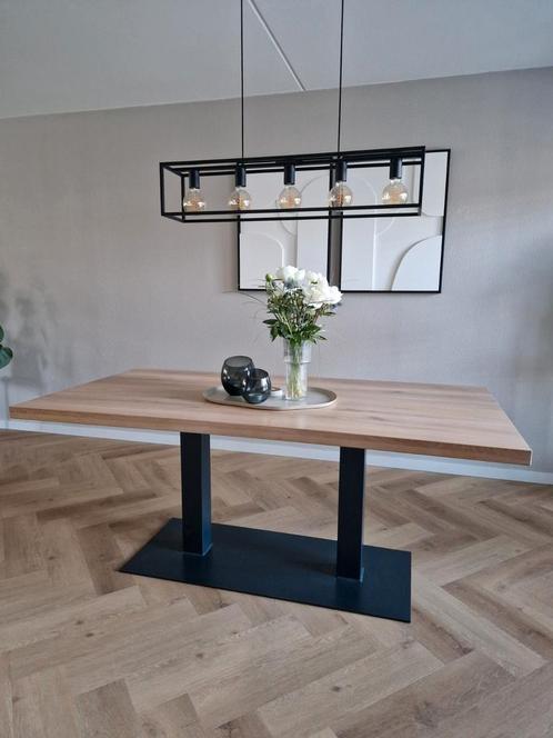 Eiken eettafel 180x90 (Sanders), Huis en Inrichting, Tafels | Eettafels, Gebruikt, 50 tot 100 cm, 150 tot 200 cm, Vijf personen of meer