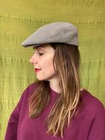 Vintage flatcap / pet - opa pet - geruit - beige/bruin-55, Kleding | Dames, Hoeden en Petten, Pet, Gedragen, 55 cm (S, 6⅞ inch) of minder