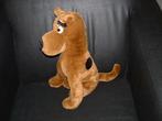L. DAKE HOND SCOOBY DOO ZITTEND PLUCHE LICHTBRUIN MET ZWARTE, Ophalen of Verzenden, Nieuw, Overige typen