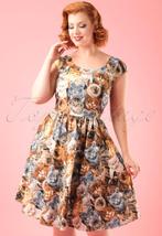 TopVintage Retrolicious Cat Dress. Mt. 42. Als nieuw., Kleding | Dames, Jurken, TopVintage, Ophalen of Verzenden, Zo goed als nieuw