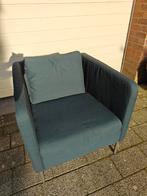 Grijsblauwe fauteuil met kussen. Ikea Ekero, Ophalen, Gebruikt, Stof
