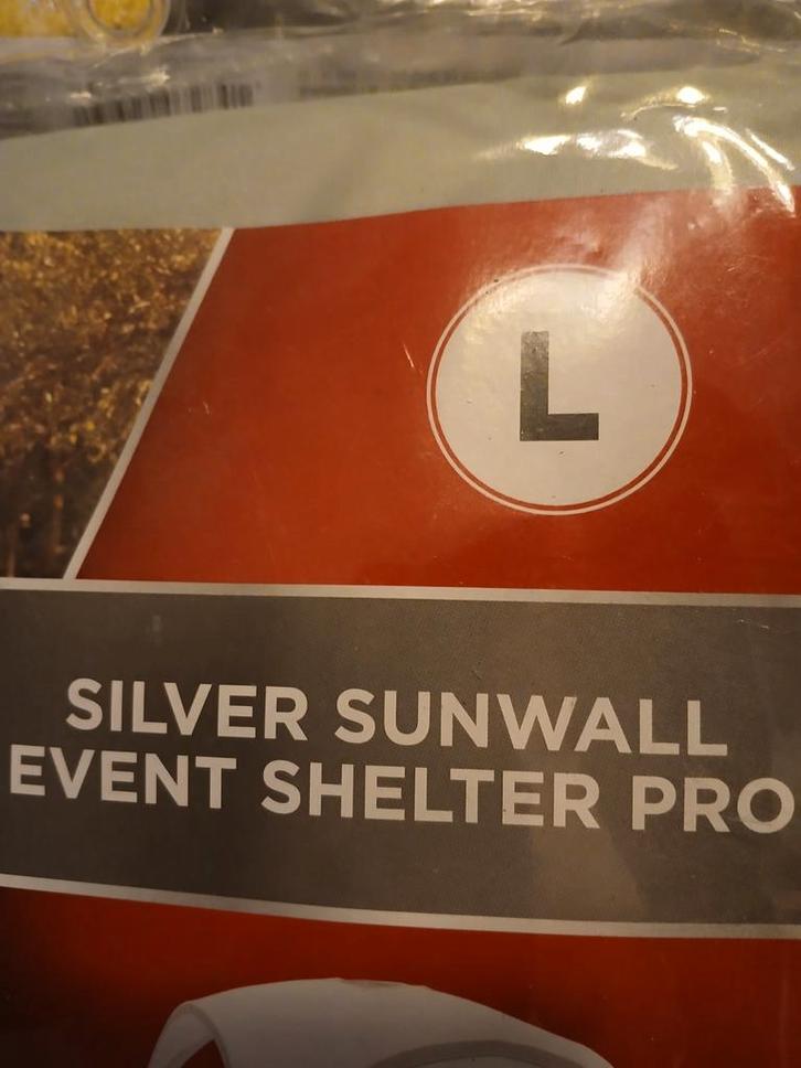 Silver Sunwall Event Shelter Pro - Maat L en 4 zijwanden, Caravans en Kamperen, Tenten, meer dan 6, Nieuw, Ophalen of Verzenden