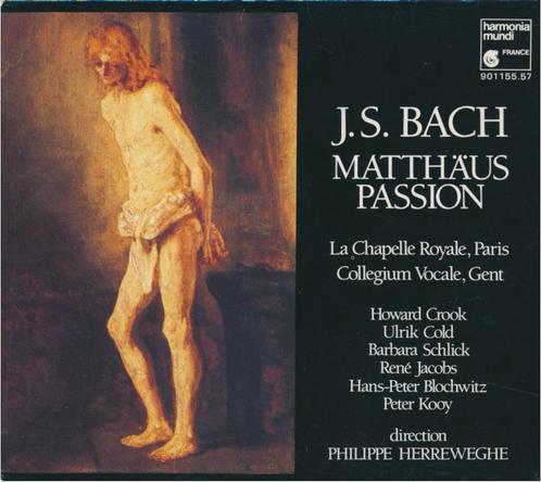 Bach: Matthäuspassion - Philippe Herreweghe 1984 - 3cd, Cd's en Dvd's, Cd's | Klassiek, Zo goed als nieuw, Vocaal, Barok, Met libretto