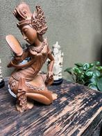 Dewi Ratih houtsnijwerk Balinees godin beeld Indonesie, Antiek en Kunst, Ophalen of Verzenden