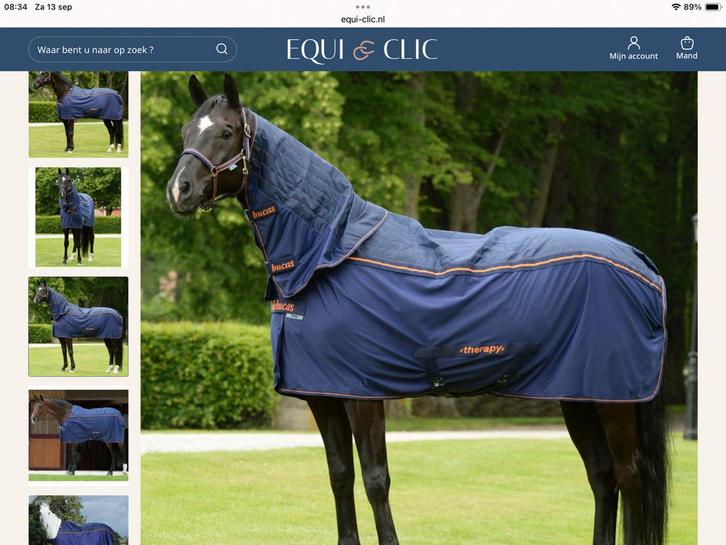 Bucas Therapy  magneetdeken 7.0 met Therapy Cooler Neck., Dieren en Toebehoren, Paarden en Pony's | Dekens en Dekjes, Zo goed als nieuw