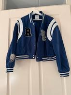 Bershka Varsity Jack - Maat L, Blauw, Maat 42/44 (L), Zo goed als nieuw, Bershka