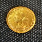 10 Gulden Wilhelmina 1897 Doublé Gouden tientje, Postzegels en Munten, Verzenden, Goud, Koningin Wilhelmina, Losse munt