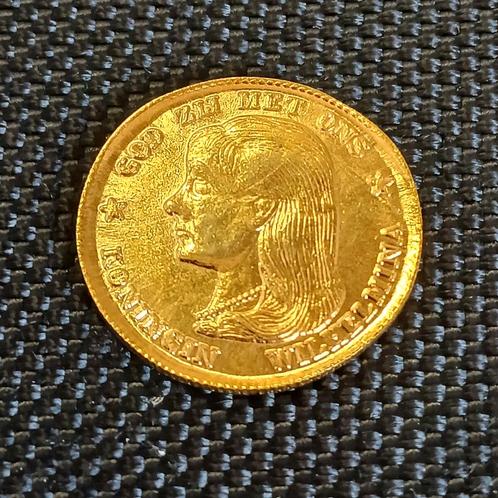 10 Gulden Wilhelmina 1897 Doublé Gouden tientje, Postzegels en Munten, Munten | Nederland, Losse munt, 10 gulden, Koningin Wilhelmina