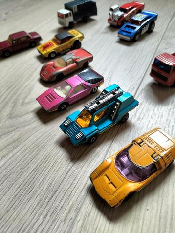 74 Vintage Matchbox-auto’s – jaren ’70 & ’80, gemengd  beschikbaar voor biedingen