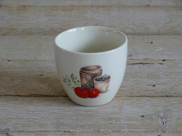 Servies, Jet (by Ter Steege) HERBS of MOESTUIN, gaaf, Huis en Inrichting, Keuken | Servies, Zo goed als nieuw, Kop(pen) en/of Schotel(s)