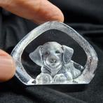 Kristallen Beagle Relief van Mats Jonasson, Antiek en Kunst, Antiek | Glas en Kristal, Ophalen of Verzenden