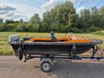 Motorbootje met Honda motor, Watersport en Boten, Motorboten en Motorjachten, Ophalen, Gebruikt, Minder dan 10 pk, Tot 6 meter
