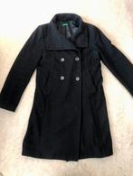 Zwarte wollen jas Benetton, Kleding | Dames, Jassen | Winter, Ophalen of Verzenden, Zo goed als nieuw, Zwart