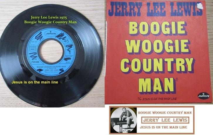 JERRY LEE LEWIS, div. singles, zie de scans, Cd's en Dvd's, Vinyl | Wereldmuziek, Zo goed als nieuw, Overige soorten, Overige formaten