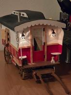 Vintage Woonwagen met Licht en Meubels, Ophalen of Verzenden, Gebruikt, Groter dan 1:32