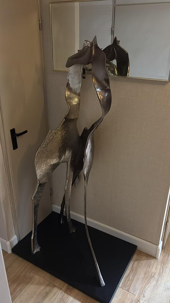 PTMD beeld skye giraffe 170 cm hoog, Huis en Inrichting, Lampen | Tafellampen, Zo goed als nieuw, 75 cm of meer, Ophalen