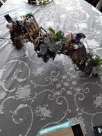 Kerststuk met verlichting voor op de vensterbank, Diversen, Kerst, Ophalen of Verzenden, Zo goed als nieuw