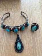 Armband hanger ring, Sieraden, Tassen en Uiterlijk, Antieke sieraden, Ophalen of Verzenden, Zilver, Armband, Met edelsteen