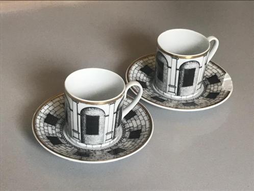 vintage design Fornasetti, Huis en Inrichting, Keuken | Servies, Zo goed als nieuw, Kop(pen) en/of Schotel(s), Overige stijlen
