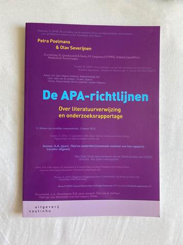 De APA-richtlijnen literatuurverwijzing/onderzoeksrapportage beschikbaar voor biedingen