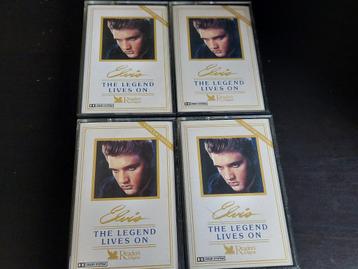 ELVIS PRESLEY - ELVIS - THE LEGEND LVES ON (4 CASSETTEBANDJE beschikbaar voor biedingen