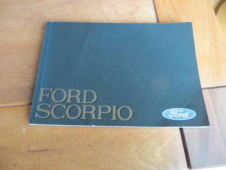 Instructieboek Ford Scorpio 2.0 t/m 2.9i V6 + 2.5 D 1987, Auto diversen, Handleidingen en Instructieboekjes, Ophalen of Verzenden