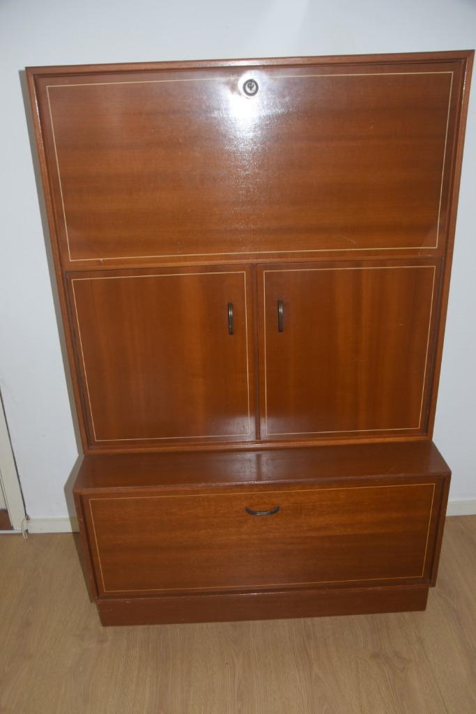 Mid Century Formule Kempkes boekenkast ladekast modulair B, Verzamelen, Retro, Huis en Inrichting, Ophalen