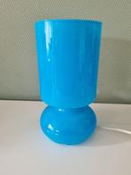 Blauwe Vintage IKEA Lykta lamp/tafellamp, Huis en Inrichting, Lampen | Tafellampen, Ophalen, Gebruikt, Vintage, Glas