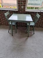 tafeltje met 2 stoelen, 50 tot 100 cm, Gebruikt, Ophalen of Verzenden, Tot twee personen