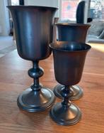 Drie antieke tinnen bekers, Antiek en Kunst, Antiek | Tin, Ophalen of Verzenden