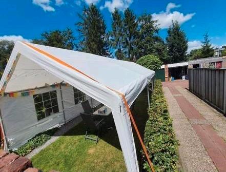 Te huur! Party tenten, Tuin en Terras, Partytenten, Zo goed als nieuw, 5 tot 8 meter, Ophalen