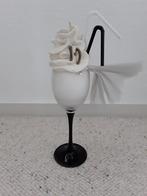 Kaars - ijs  /slagroom vorm - in glas - voor bruiloft, Kaars, Ophalen