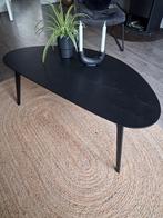 Zwarte organische salontafel van Goossens. Ø1.20cm, Huis en Inrichting, Tafels | Salontafels, Ophalen, 50 tot 100 cm, Rond, 50 tot 100 cm