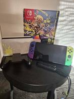 Nintendo switch oled - splatoon 3 edition, Ophalen of Verzenden, Overige kleuren, Zo goed als nieuw, Met beschermhoes of tas