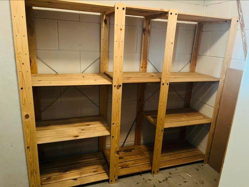 Houten stellingkasten berging GRATIS AFHALEN, Huis en Inrichting, Kasten | Stellingkasten, Zo goed als nieuw, Ophalen