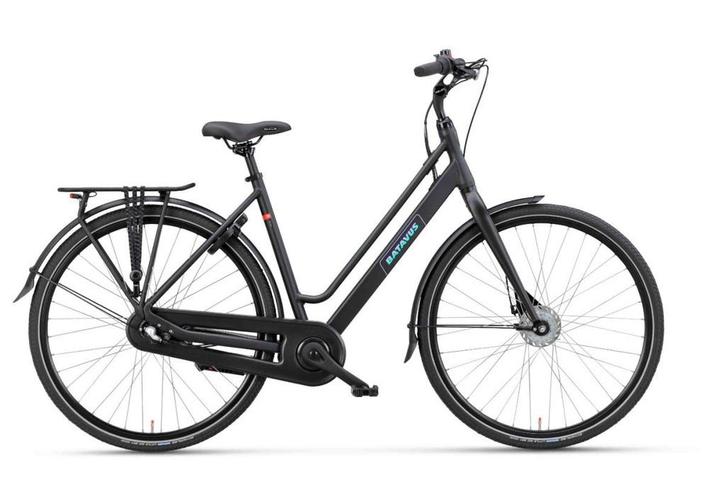 BATAVUS FONK 3 Dames Zwart Mat 48cm 2025, Fietsen en Brommers, Fietsen | Dames | Damesfietsen, Nieuw, Batavus, 47 tot 50 cm