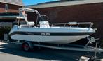 Aquabat 19 Sportline 100pk Honda en geremde Vlemmix trailer, Watersport en Boten, Zo goed als nieuw, Ophalen, 70 pk of meer, 3 tot 6 meter