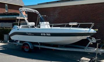Aquabat 19 Sportline 100pk Honda en geremde Vlemmix trailer beschikbaar voor biedingen