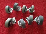 8x Zwenkwielen, Doe-het-zelf en Verbouw, Ophalen of Verzenden, Zo goed als nieuw