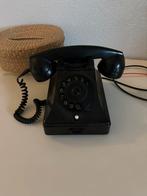 Mooie antieke zwarte telefoon., Telecommunicatie, Vaste telefoons | Niet Draadloos, Met draaischijf, Gebruikt, Ophalen