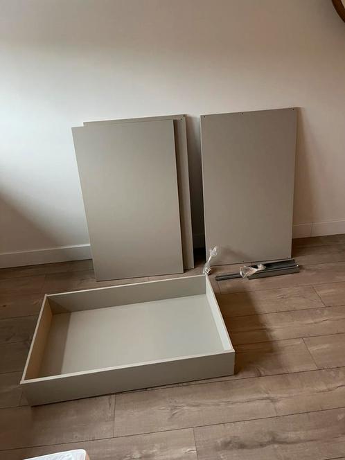 1x lade en 4 planken ikea pax grijsbeige 100 x 58 cm, Huis en Inrichting, Kasten | Kledingkasten, Zo goed als nieuw, 200 cm of meer