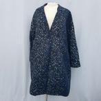Mooie jas, blauwe luipaardprint. 50% wol Mt 38 Merk JcSophie, Kleding | Dames, Jassen | Winter, Maat 38/40 (M), Blauw, ., Ophalen of Verzenden