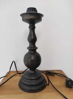 Bronzen lampenvoet / zware tafellamp brons, Minder dan 50 cm, Ophalen of Verzenden, Metaal, Zo goed als nieuw