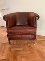 Chesterfield Tower Club Chair / Fauteuil Cognac, Huis en Inrichting, Ophalen, Gebruikt, Chesterfield Klassiek, 75 tot 100 cm