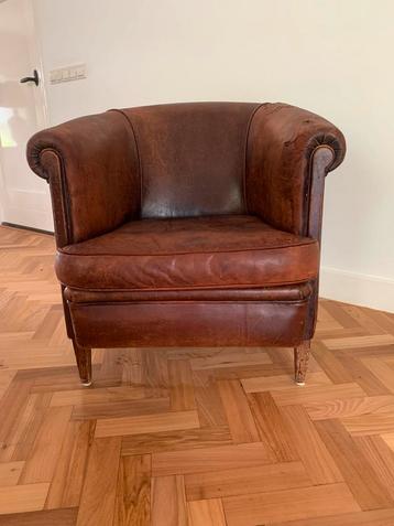 Chesterfield Tower Club Chair / Fauteuil Cognac beschikbaar voor biedingen