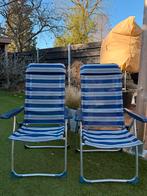 Twee verstelbare Crespo campingstoelen, Ophalen, Gebruikt, Campingstoel