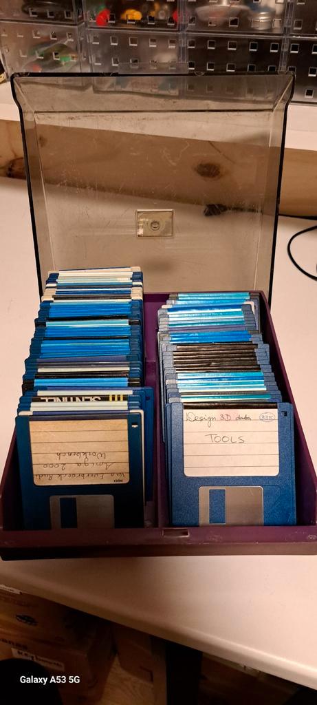 Doos vol Amiga Software op Diskettes, Computers en Software, Vintage Computers, Ophalen of Verzenden